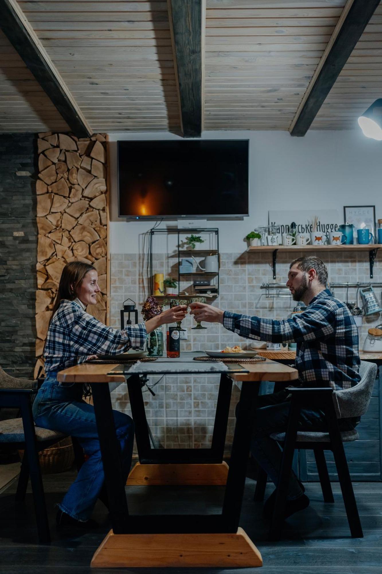 Карпатське Hygge Котедж Для Двох З Чаном-Джакузі У Горах Slawske Exterior foto